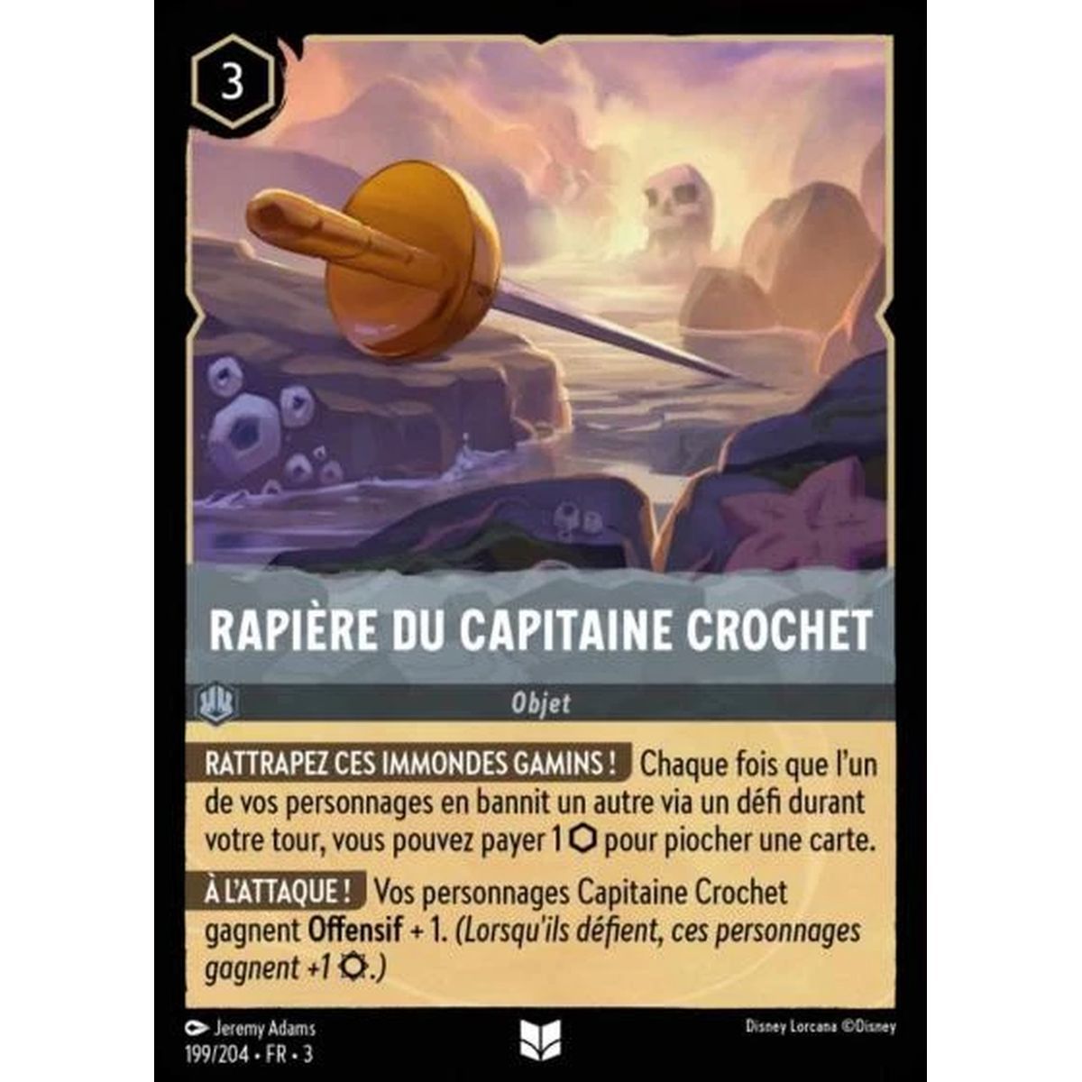 Captain Hook's Rapier - 199/204 - ITI - Les Terres d'Encres - Uncommon - French