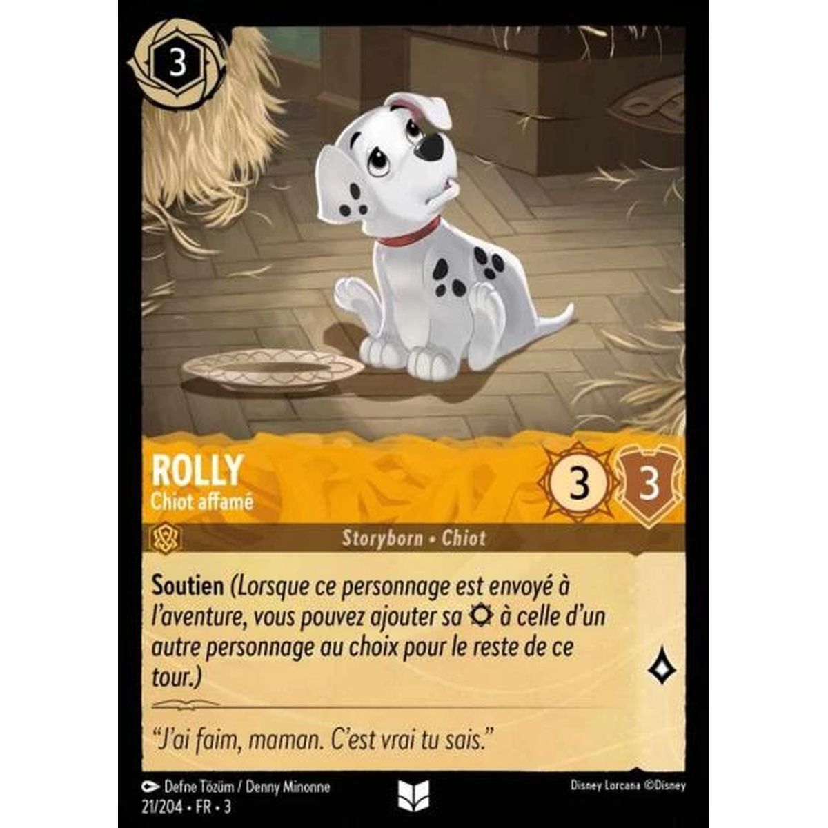 Item Rolly, Hungry Puppy - 21/204 - ITI - Les Terres d'Encres - Uncommon - French