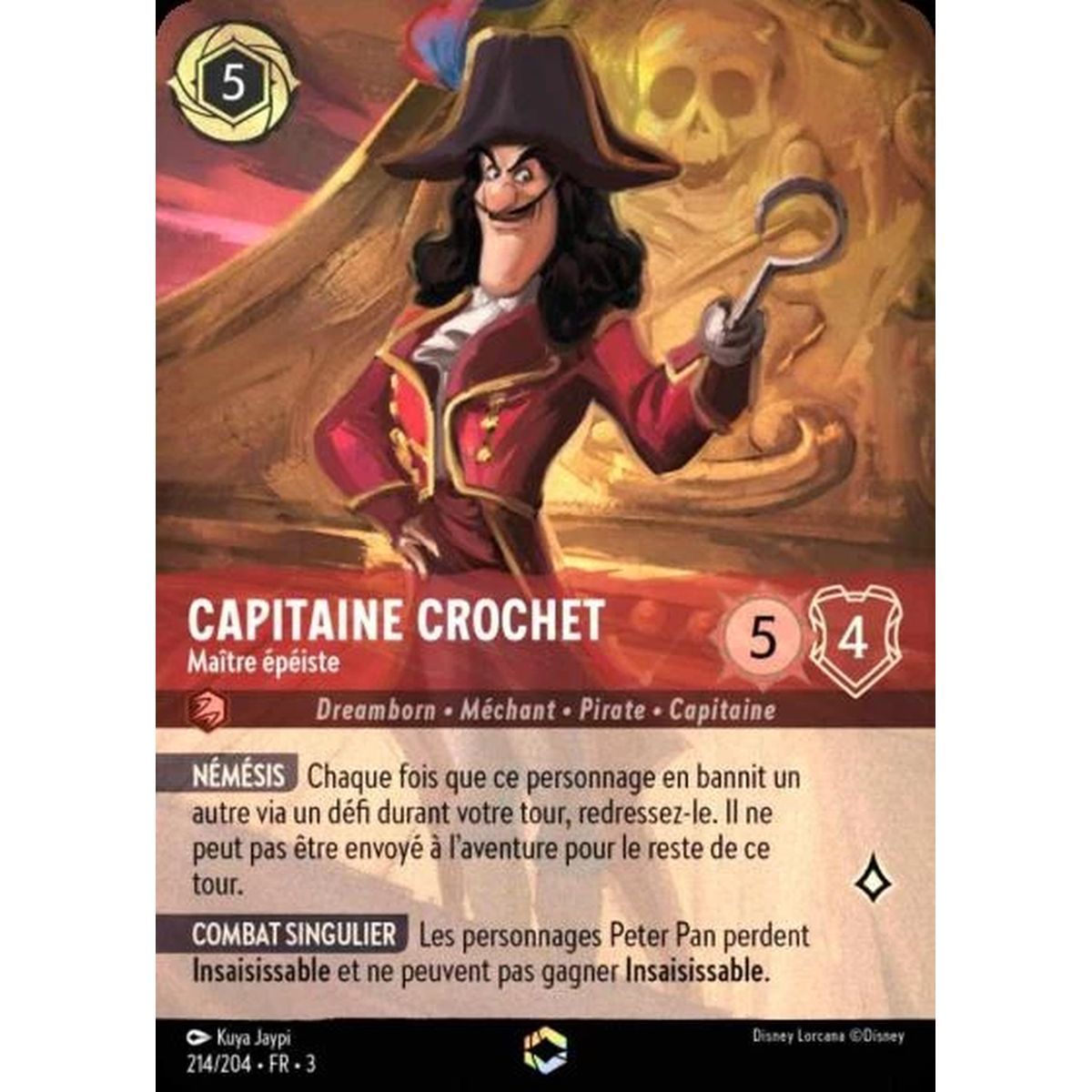 Item Captain Hook, Master Swordsman - 214/204 - ITI - Les Terres d'Encres - Enchanted - French