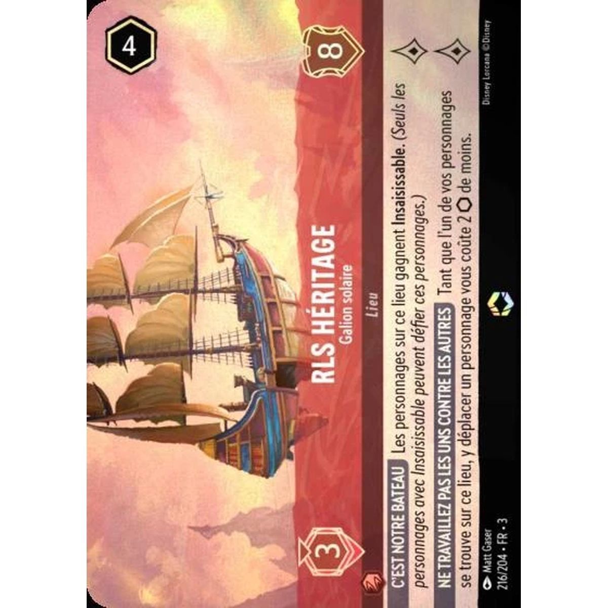 Item RLS Héritage, Solar Galleon - 216/204 - ITI - Les Terres d'Encres - Enchanté - French