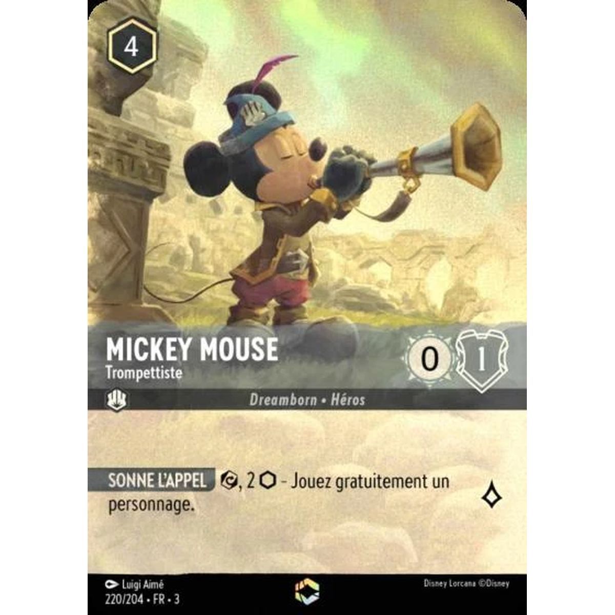 Mickey Mouse, Trumpeter - 220/204 - ITI - Les Terres d'Encres - Enchanté - French