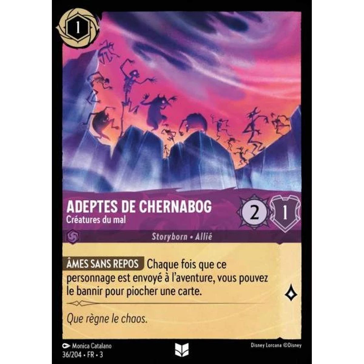 Followers of Chernabog, Creatures of Evil - 36/204 - ITI - Les Terres d'Encres - Uncommon - French