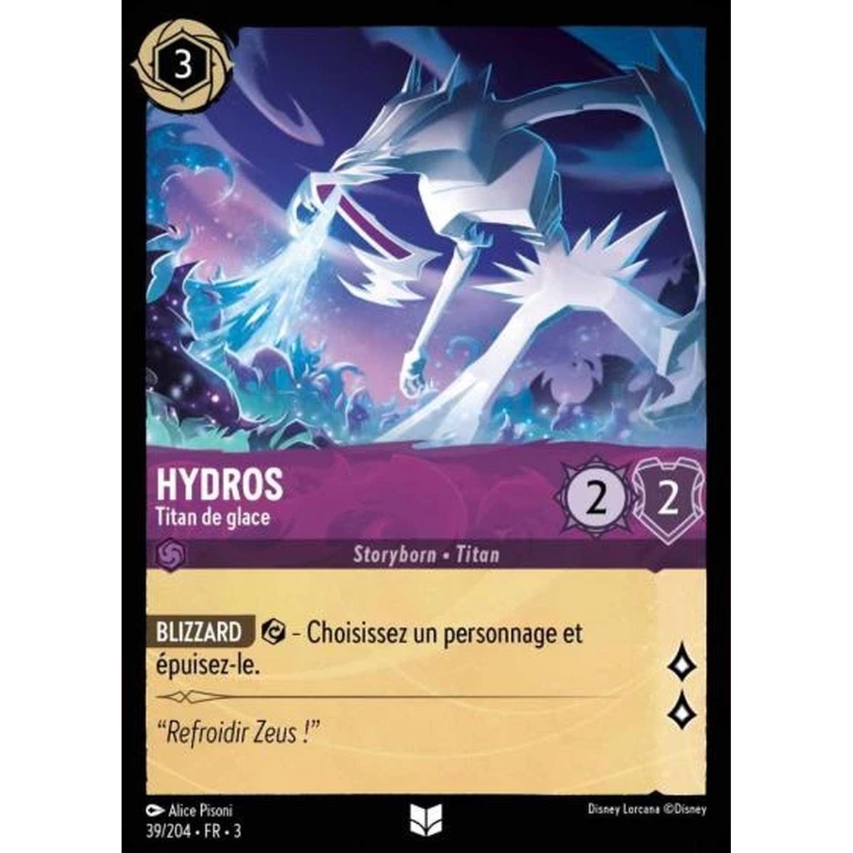 Hydros, Ice Titan - 39/204 - ITI - Les Terres d'Encres - Uncommon - French