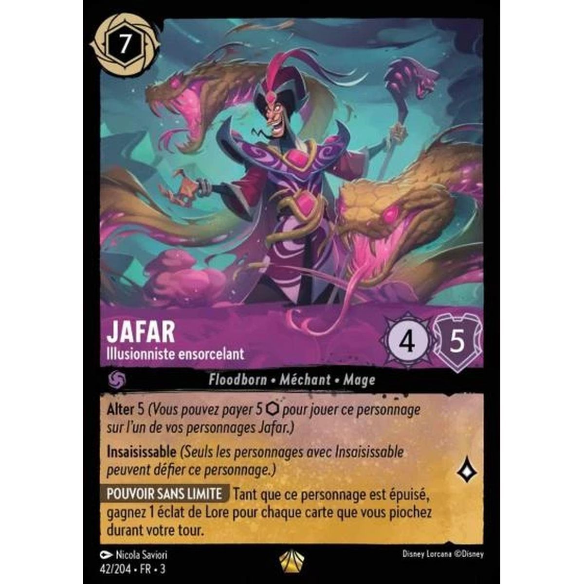 Item Jafar, Bewitching Illusionist - 42/204 - ITI - Les Terres d'Encres - Legendary - French