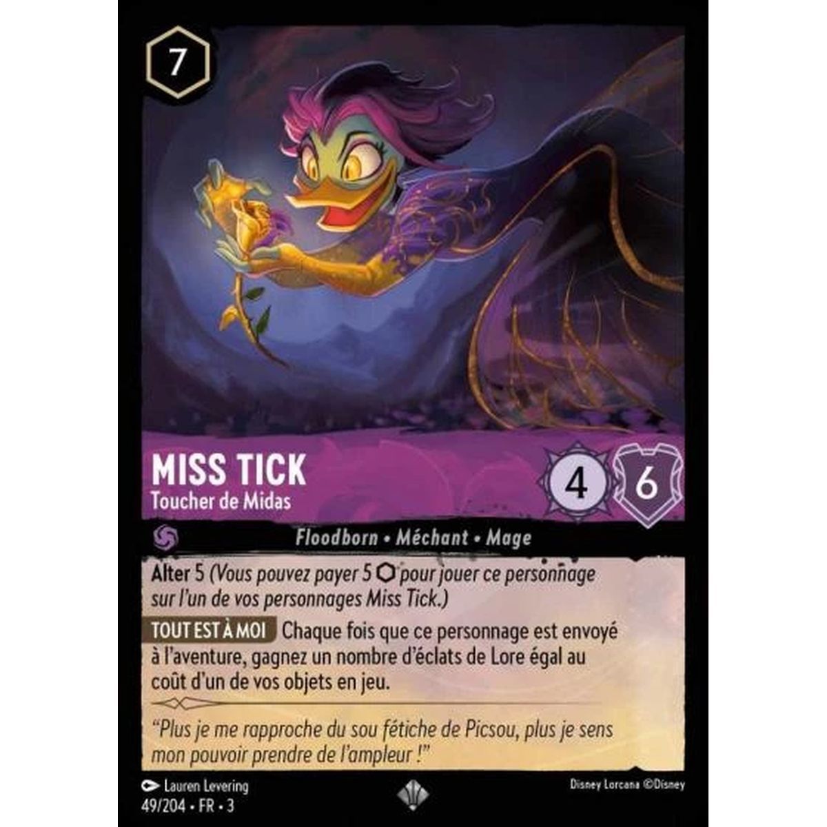 Miss Tick, Touch of Midas - 49/204 - ITI - Les Terres d'Encres - Brillante - Premium - French