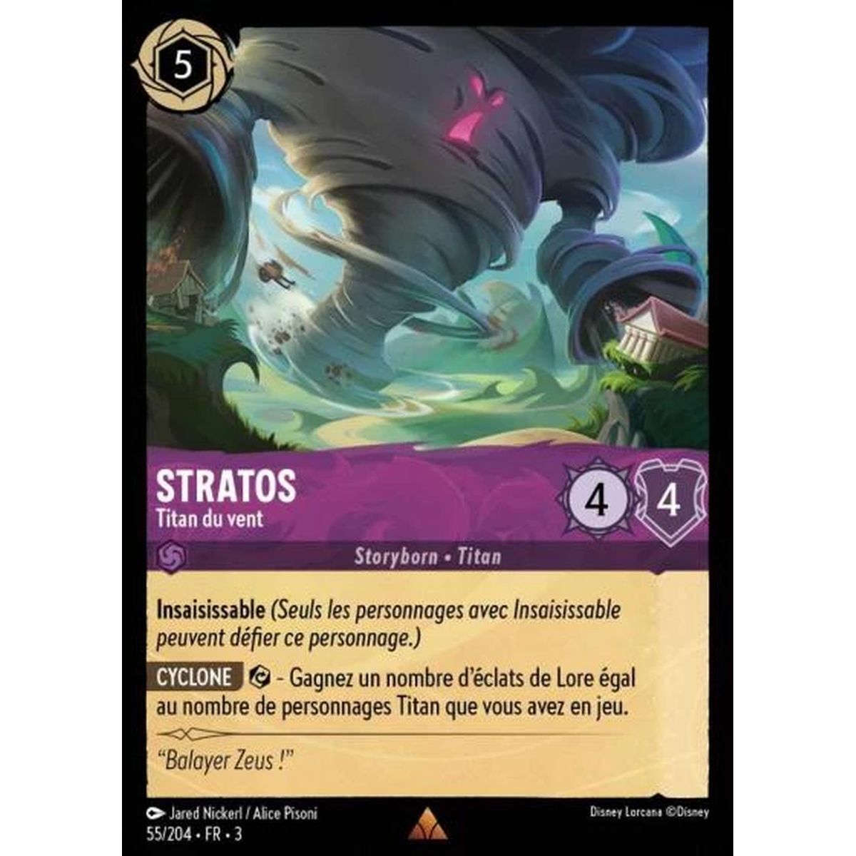 Stratos, Titan of the Wind - 55/204 - ITI - Les Terres d'Encres - Rare - French