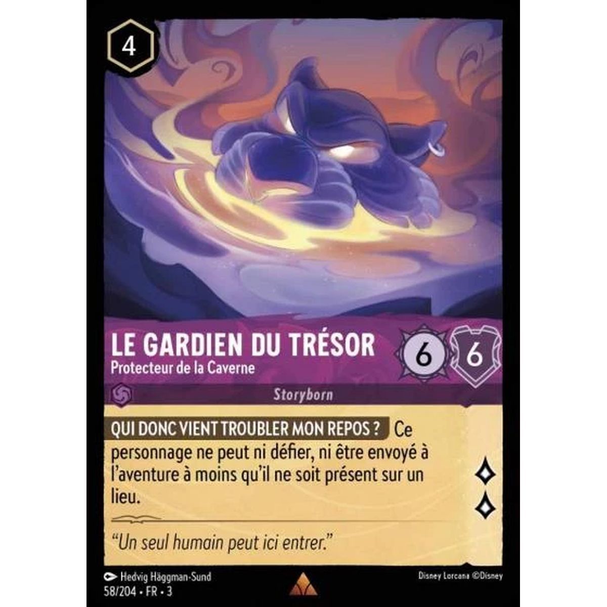 Item The guardian of the treasure, Protector of the Cave - 58/204 - ITI - Les Terres d'Encres - Rare - French