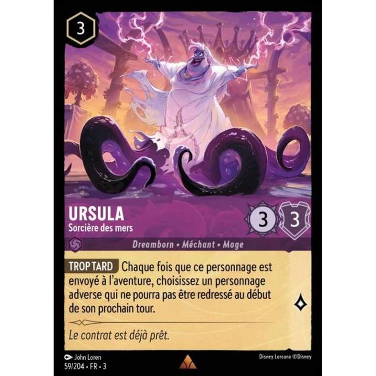 Ursula, Sea Witch - 59/204 - ITI - Les Terres d'Encres - Rare - French