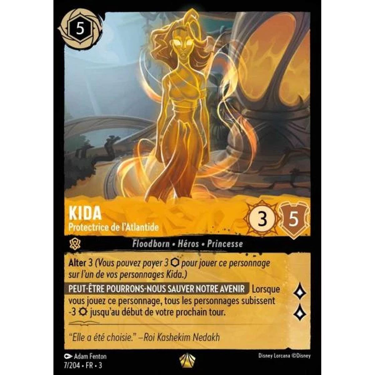 Item Kida, Protector of Atlantis - 7/204 - ITI - Les Terres d'Encres - Legendary - French