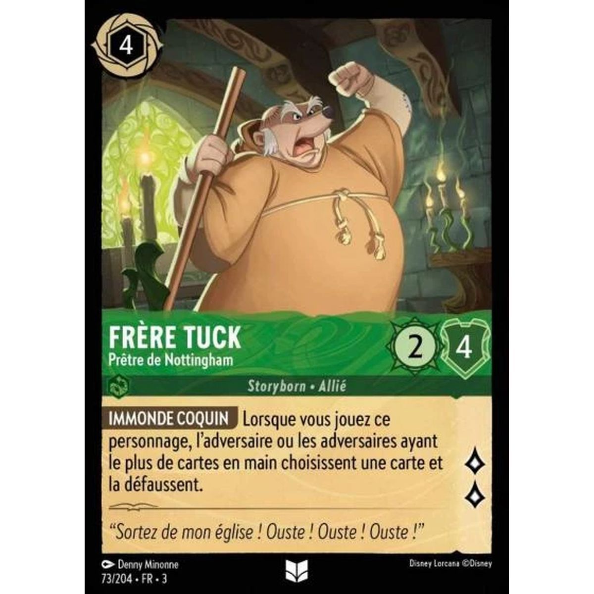 Brother Tuck, Priest of Nottingham - 73/204 - ITI - Les Terres d'Encres - Uncommon - French