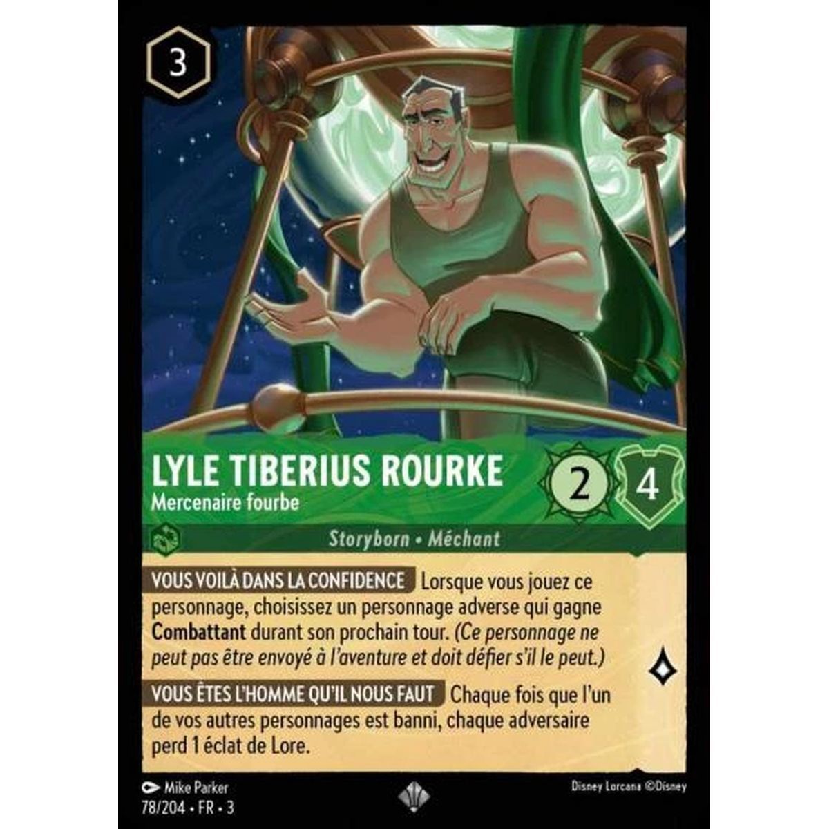 Lyle Tiberius Rourke, Tricky Mercenary - 78/204 - ITI - Les Terres d'Encres - Super Rare - French