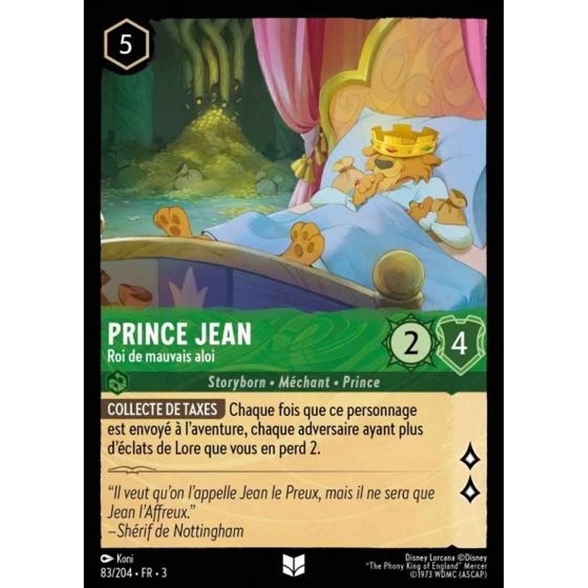 Prince Jean, Bad King - 83/204 - ITI - Les Terres d'Encres - Uncommon - French