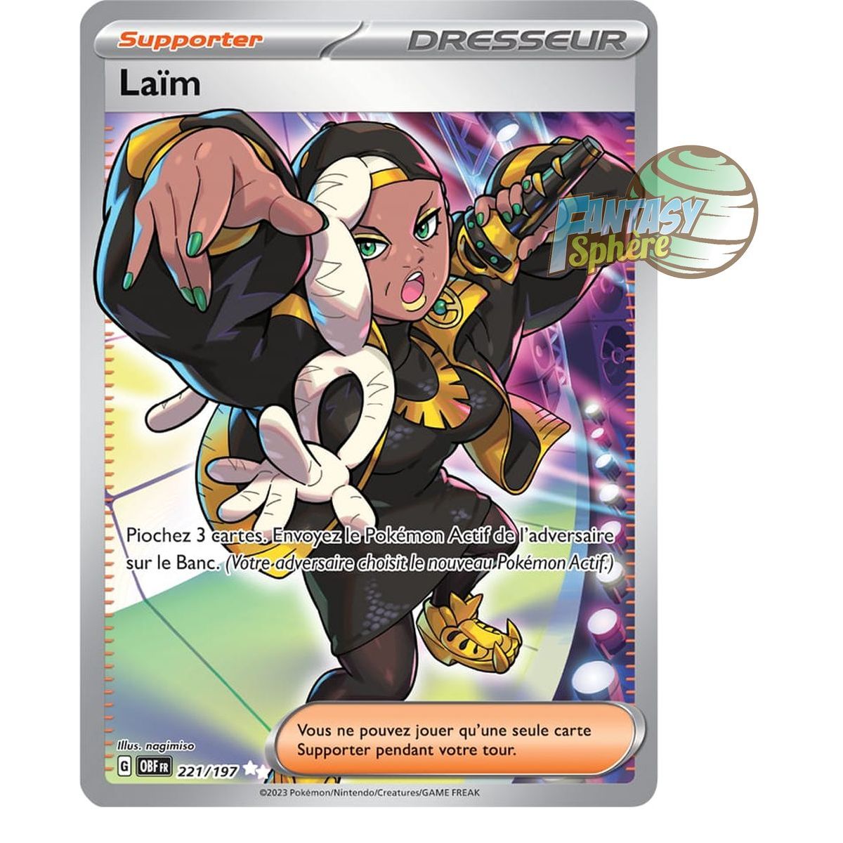 Laïm - Ultra Rare 221/197 - Scarlet and Violet Obsidian Flames