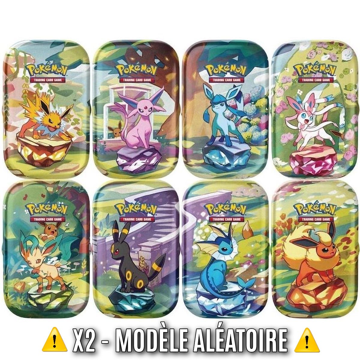 Lot 2 Mini Tins - Scarlet and Purple: Prismatic Evolutions [EV08.5 - SV08.5] - Pokémon - ⚠️Random Model⚠️- FR