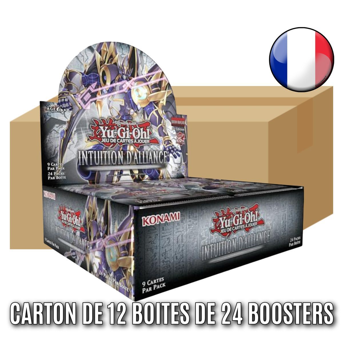 Item Lot of 12 Boxes of 24 Boosters - Alliance Intuition - Yu-Gi-Oh! - ALIN - FR