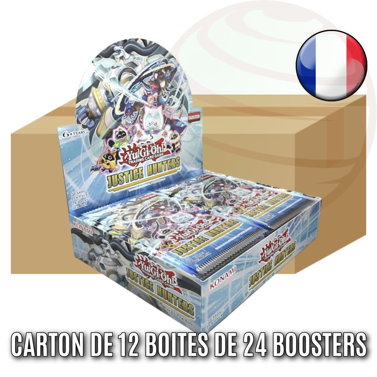Item Lot of 12 Boxes of 24 Boosters - The Hunters of Justice - Yu-Gi-Oh! - JUSH - FR