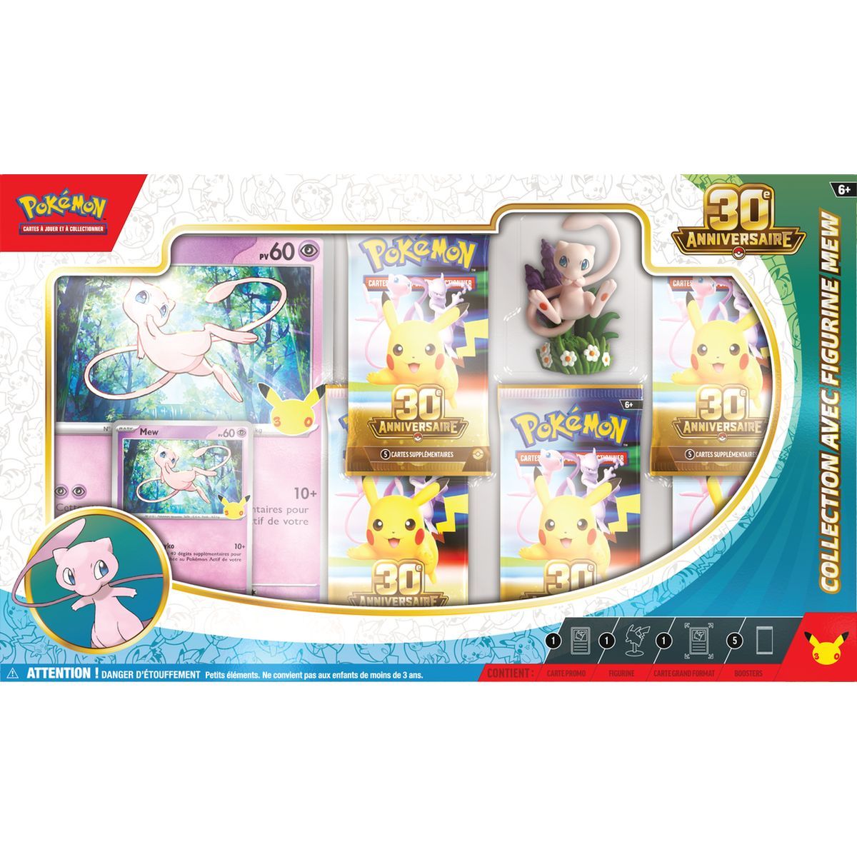 Set of 2 Boxes - 10 Boosters - Figurine Collection: Mewtwo & Mew - 30th Anniversary [ME05.5][30C] - Pokémon - FR