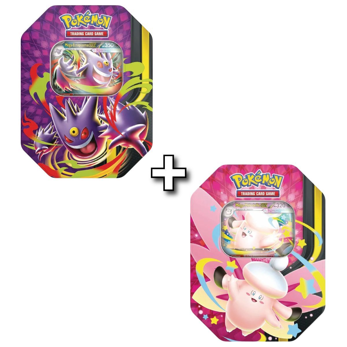2-Pack Pokébox - 8 Boosters - Mega Moonlight: Mega Gengar EX & Mega Clefairy EX - Pokémon - FR
