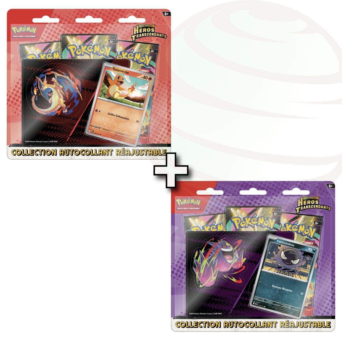 2-Pack Tri-Pack - 3 Boosters - Gastly/Charmander - Mega Evolution - Transcendent Heroes [ME02.5][ASC] - Pokémon - FR