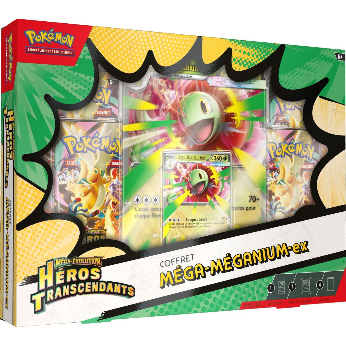3-Pack of 4 Booster Boxes - Mega Meganium-ex/Mega Emboar-ex/Mega Feraligatr-ex - Mega Evolution - Transcendent Heroes [ME02.5][ASC] - Pokémon - FR