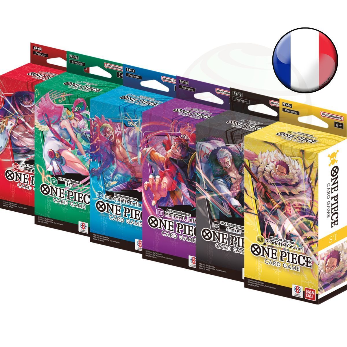 Set of 6 Beginner Decks - One Piece CG - ST15>ST20 - FR