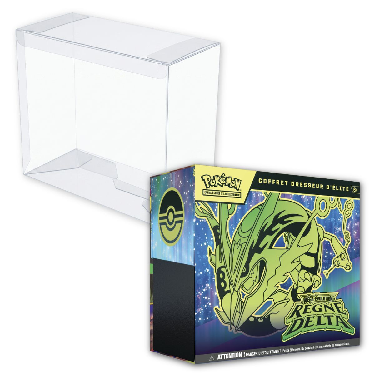 Lot - 1 ETB Mega Evolution: Delta Kingdom [ME06] + 1 ETB Pokémon Semi-Rigid Plastic Protector