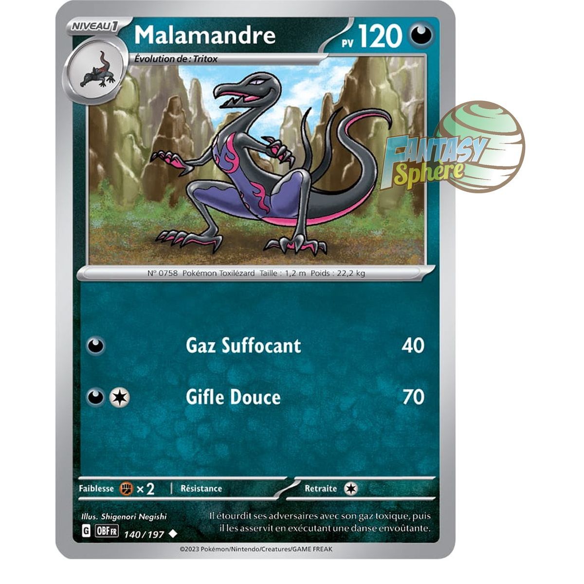 Malamander - Reverse 140/197 - Scarlet and Violet Obsidian Flames