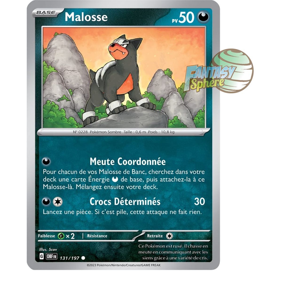 Malosse - Reverse 131/197 - Scarlet and Violet Obsidian Flames