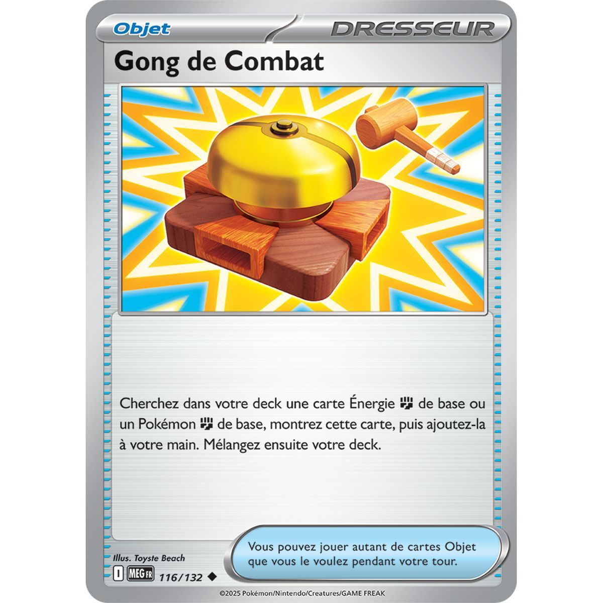 Item Combat Gong - Reverse 116/132 - Mega Evolution