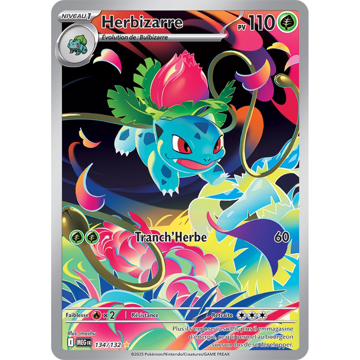 Ivysaur - Rare Illustration 134/132 - Mega Evolution