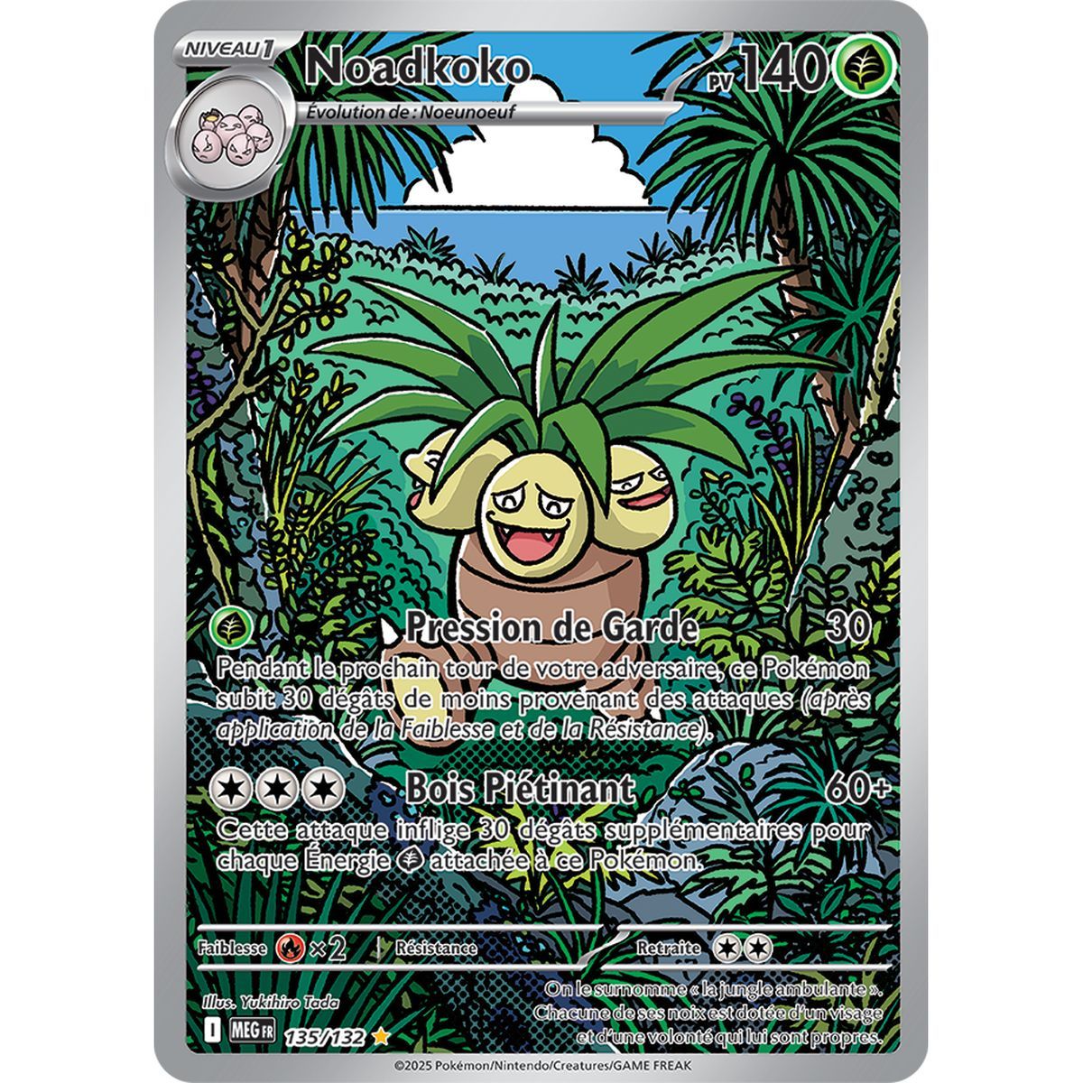 Exeggutor - Rare Illustration 135/132 - Mega Evolution