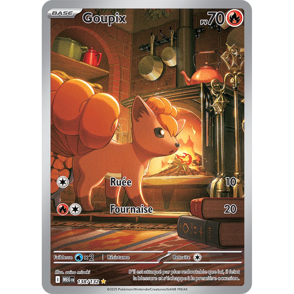 Vulpix - Rare Illustration 138/132 - Mega Evolution