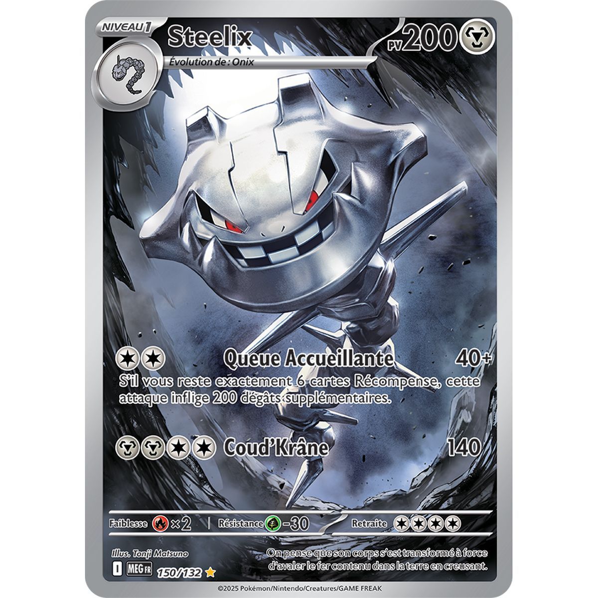 Item Steelix - Rare Illustration 150/132 - Mega-Evolution