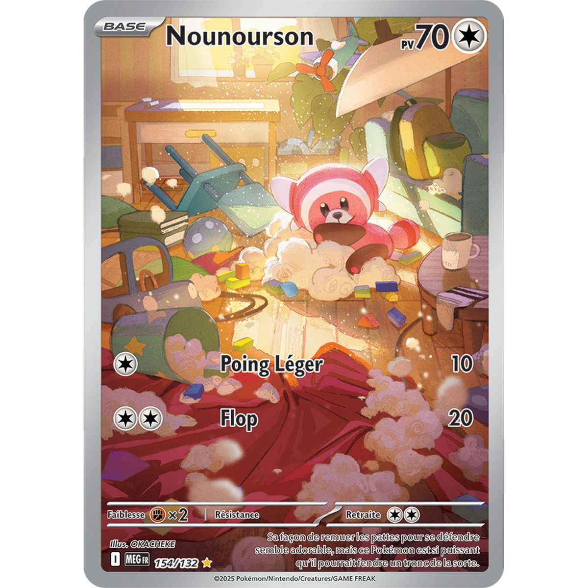 Nounourson - Rare Illustration 154/132 - Mega Evolution
