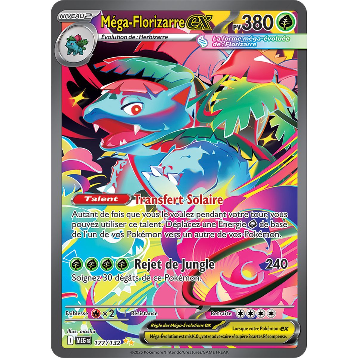 Mega Venusaur-ex - Special Illustration Rare 177/132 - Mega Evolution