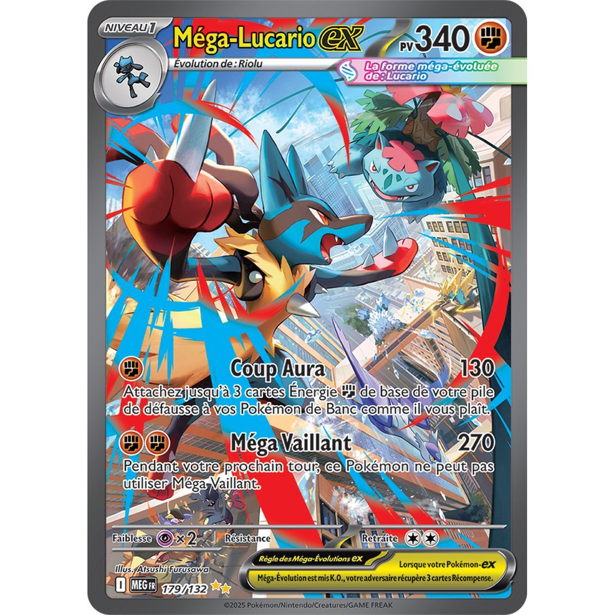 Mega Lucario-ex - Special Illustration Rare 179/132 - Mega Evolution