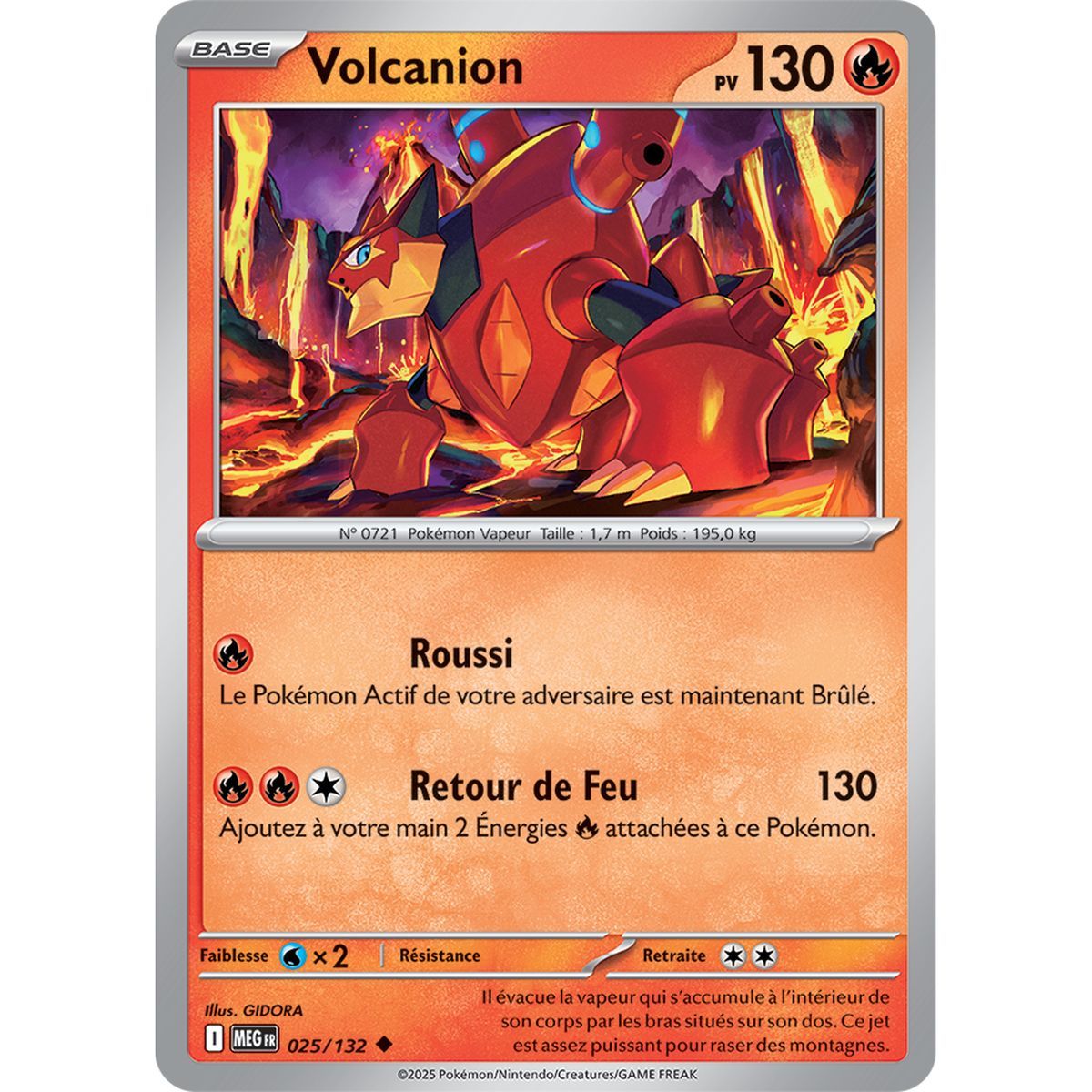 Volcanion - Uncommon 25/132 - Mega Evolution