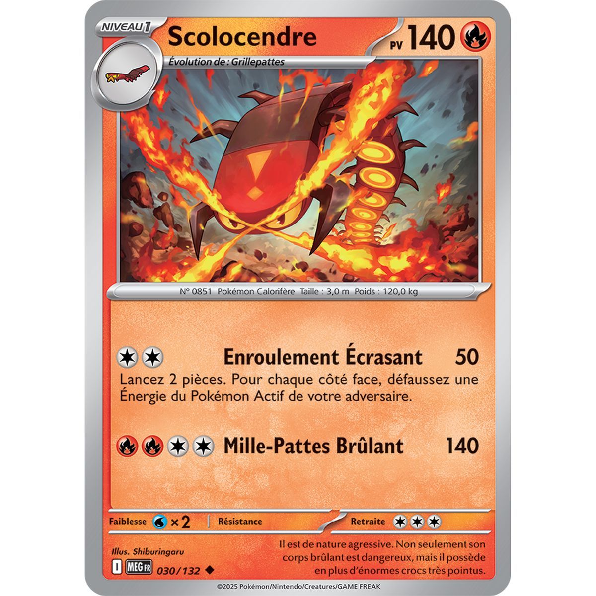 Scolocendre - Reverse 30/132 - Mega Evolution