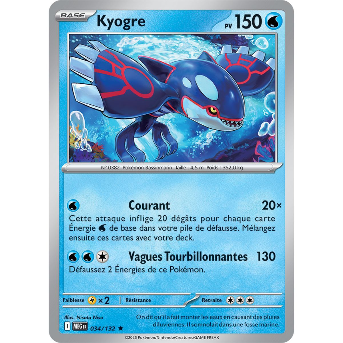 Kyogre - Reverse 34/132 - Mega Evolution