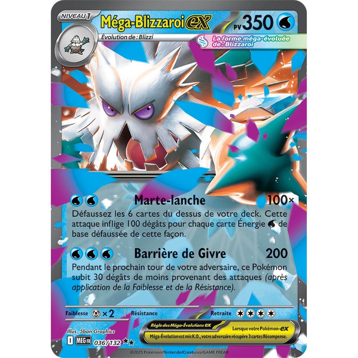 Mega Abomasnow-ex - Double Rare 36/132 - Mega Evolution