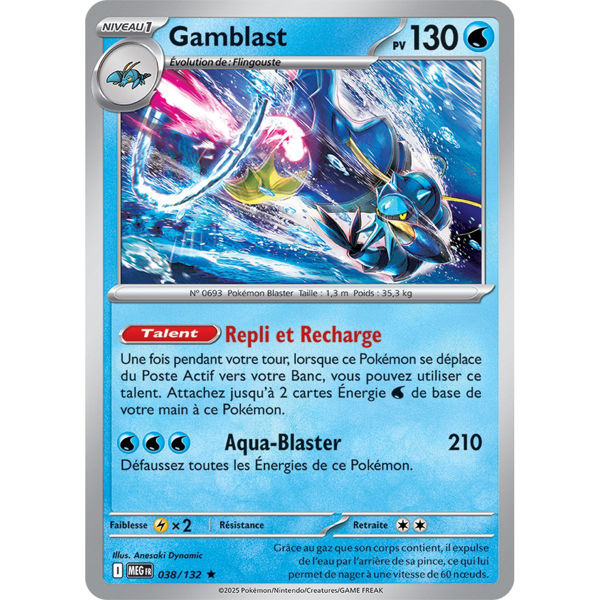 Gamblast - Reverse 38/132 - Mega Evolution