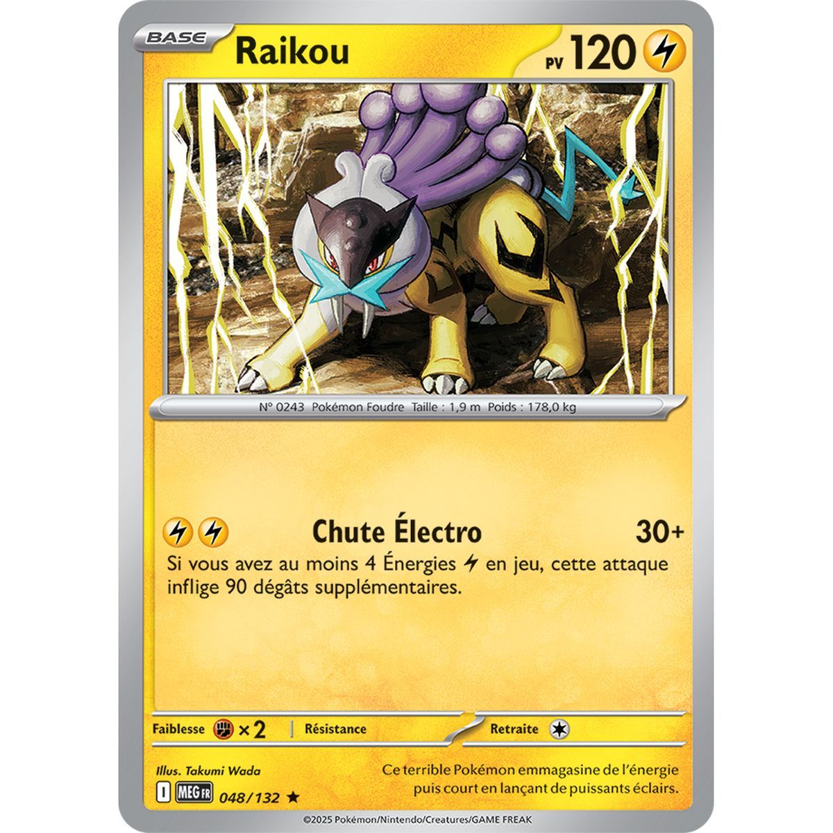 Raikou - Holo Rare 48/132 - Mega Evolution