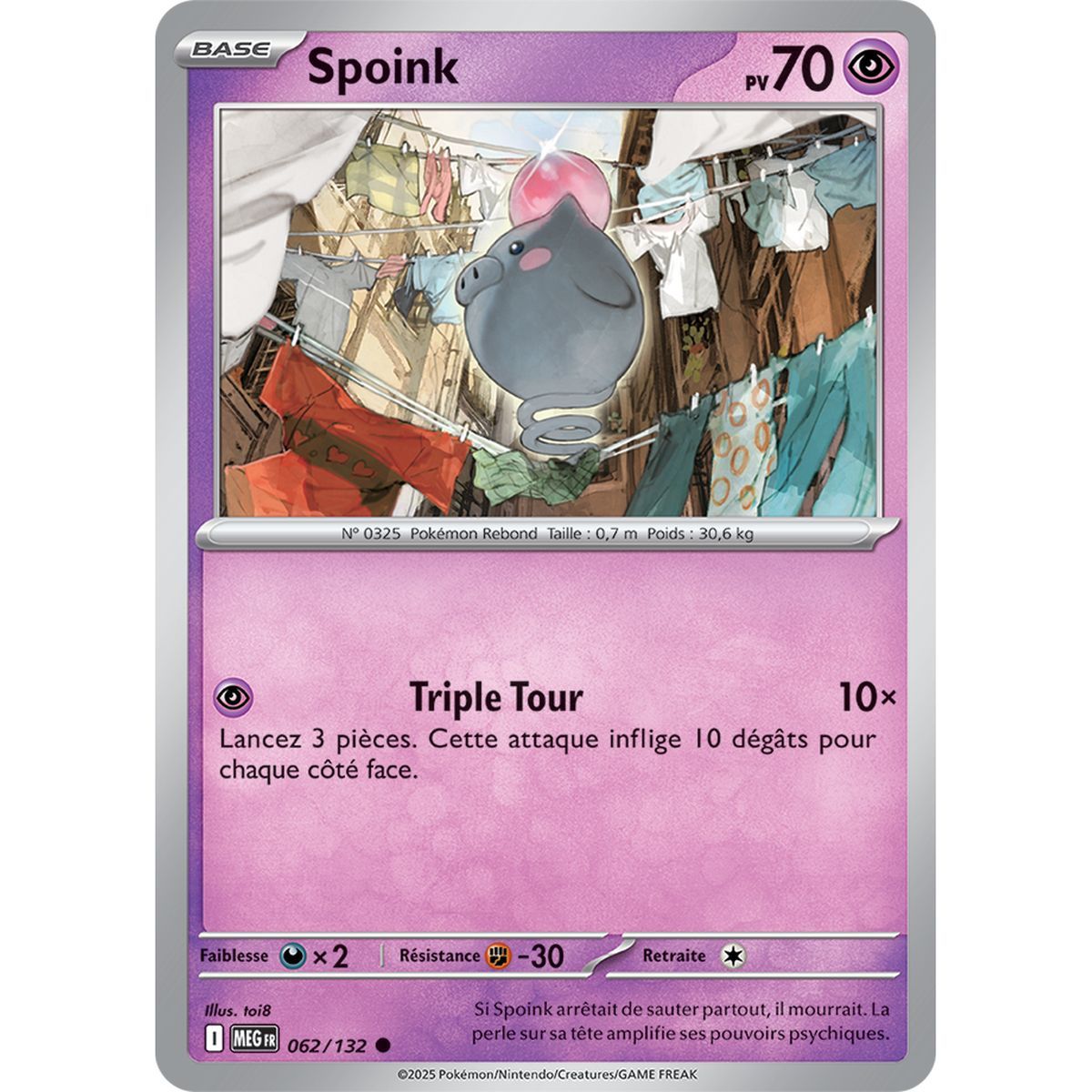 Spoink - Reverse 62/132 - Mega Evolution