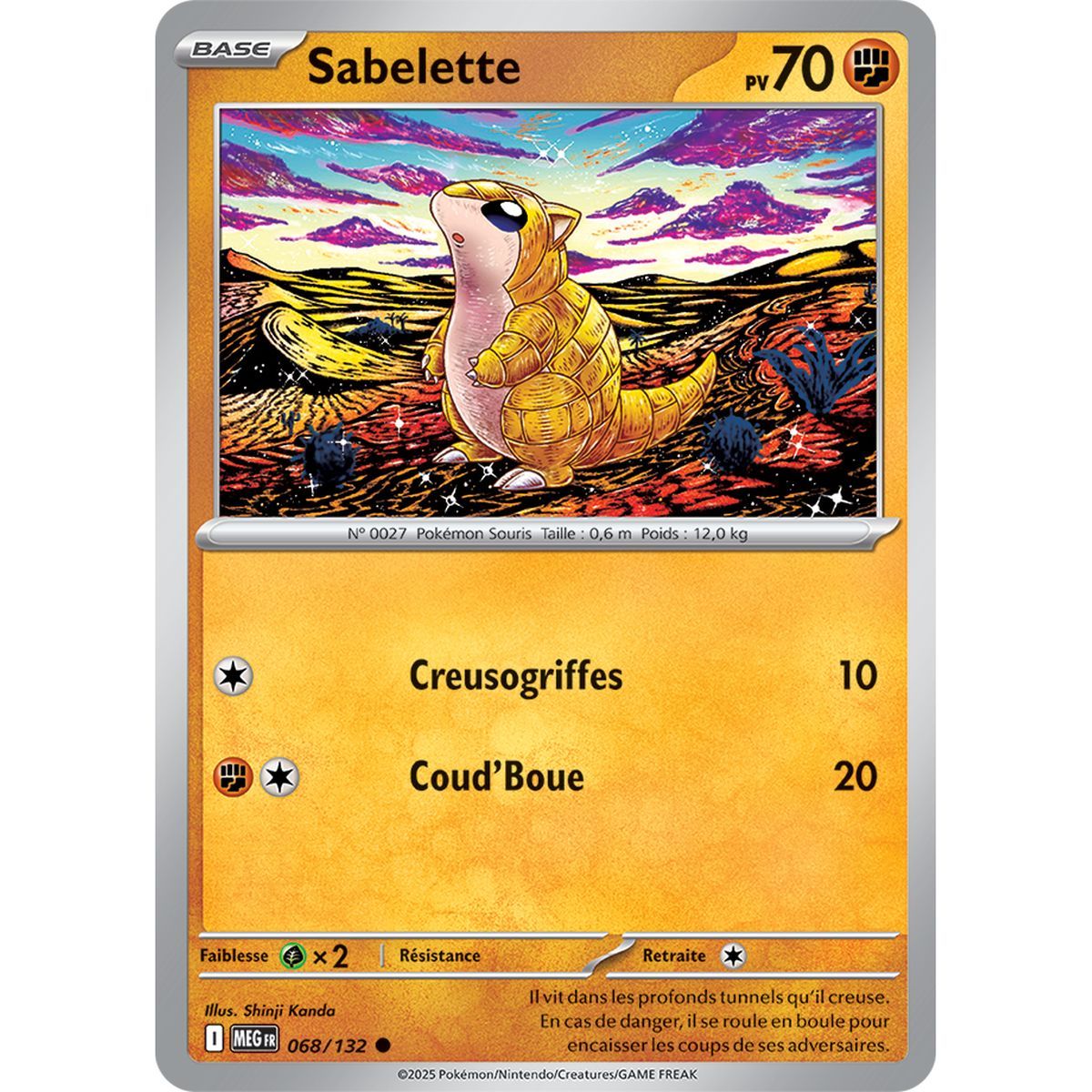 Sandshrew - Reverse 68/132 - Mega Evolution