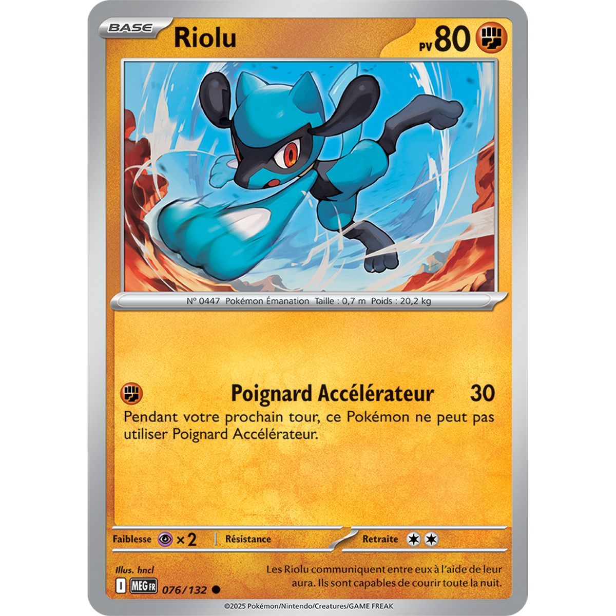 Riolu - Commune 76/132 - Mega-Evolution