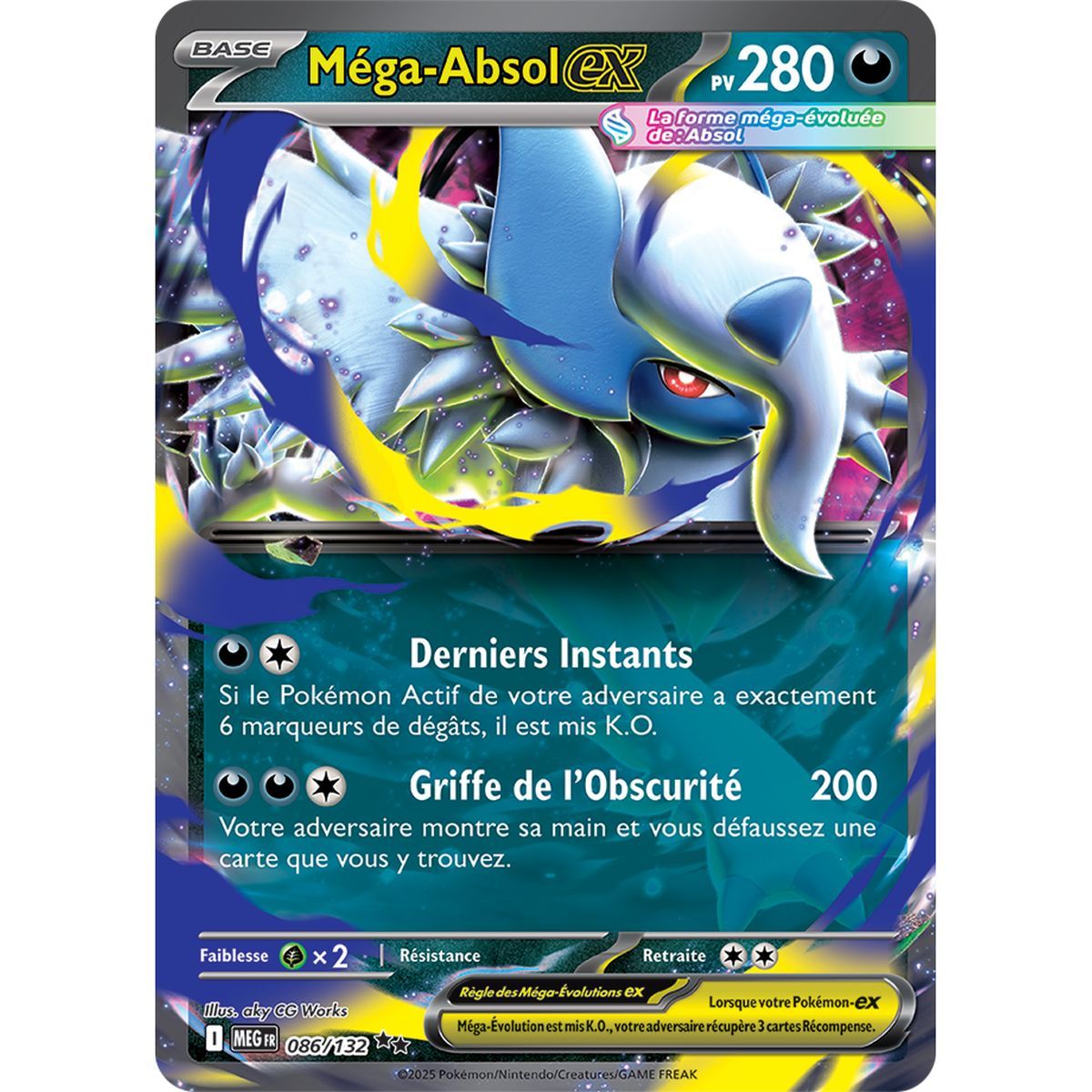 Mega-Absol-ex - Double Rare 86/132 - Mega Evolution