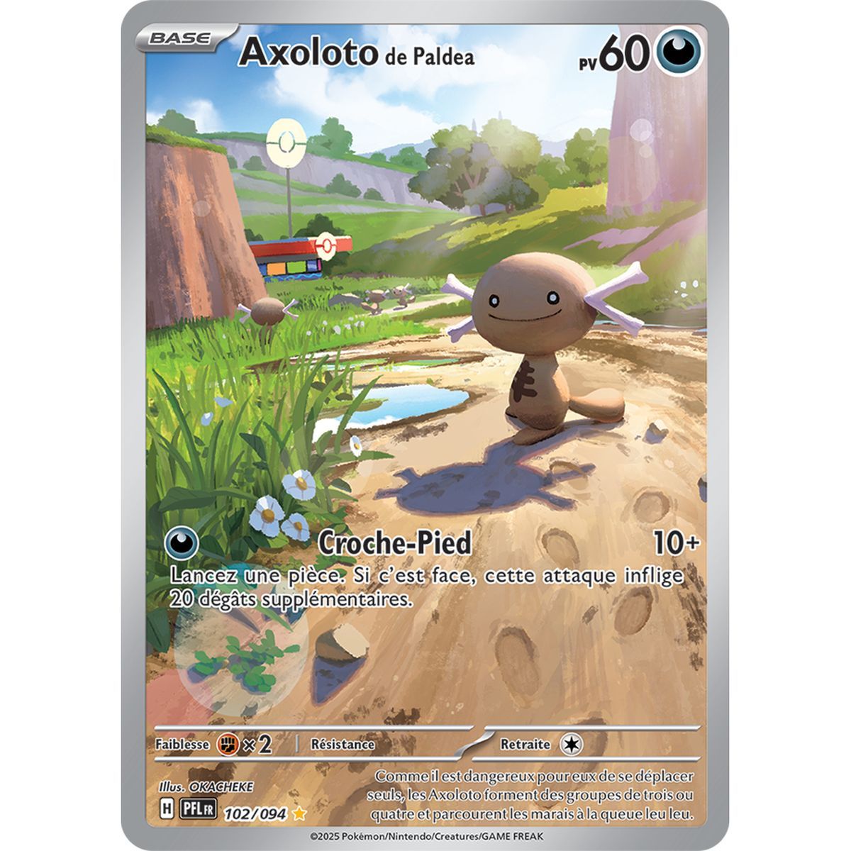 Paldea's Axolotl - Rare Illustration 102/94 - Mega Evolution 2 Phantasmagorical Flames