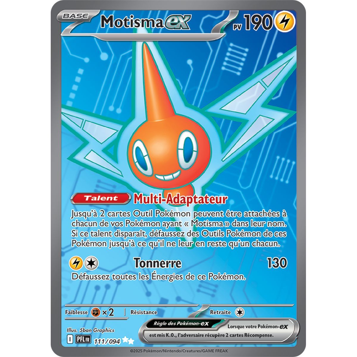 Rotom-ex - Ultra Rare 111/94 - Mega Evolution 2 Phantasmagorical Flames