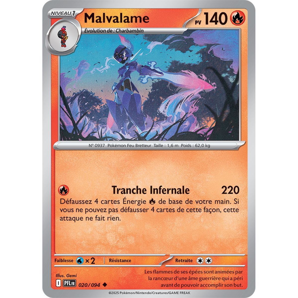 Malvalame - Uncommon 20/94 - Mega Evolution 2 Phantasmagorical Flames