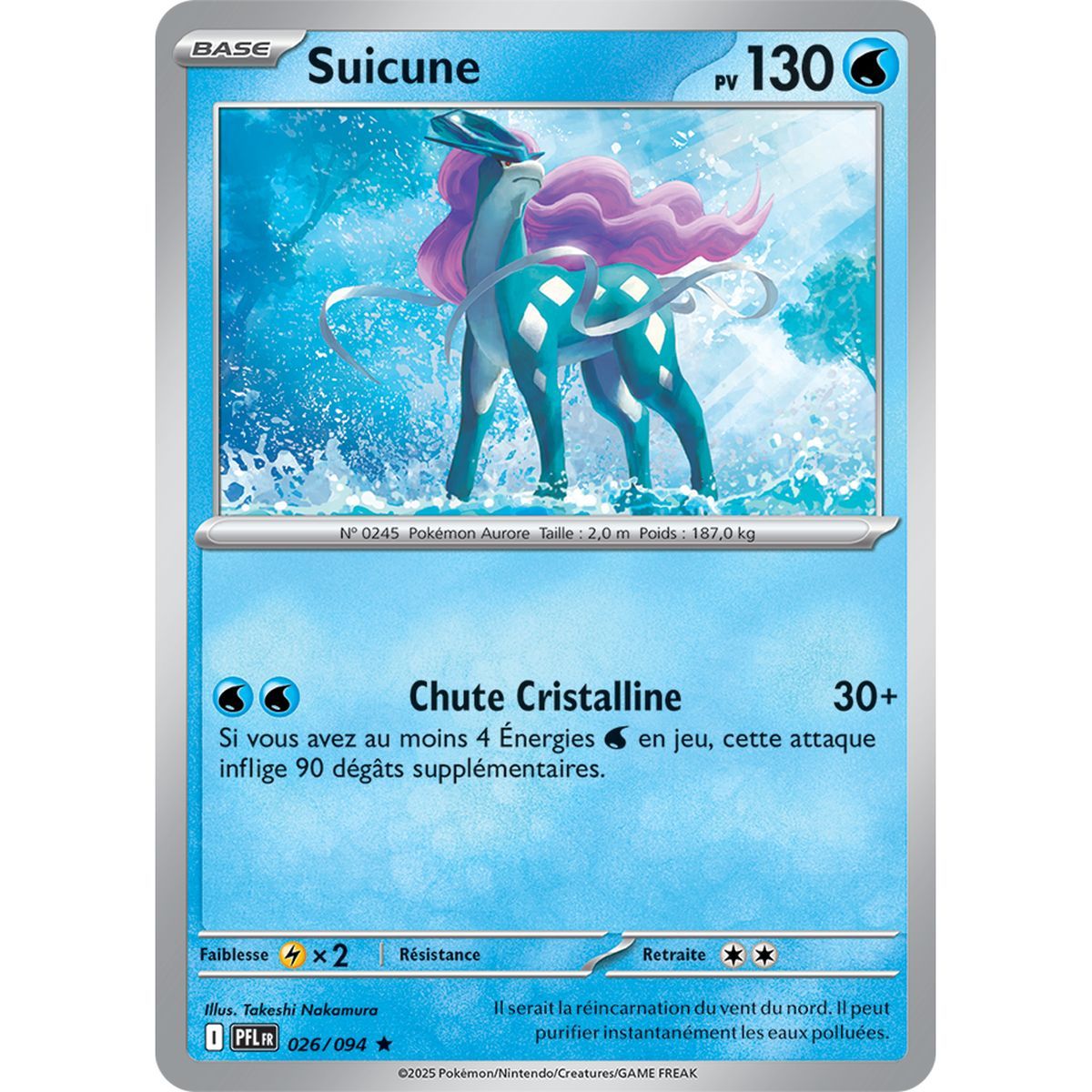Suicune - Holo Rare 26/94 - Mega Evolution 2 Phantasmagorical Flames